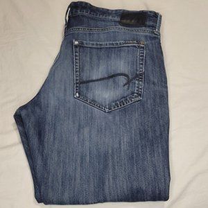 Mavi Jeans‎ Measures 36x28  Denim Matt Relaxed Straight Med Wash Distressed Mid